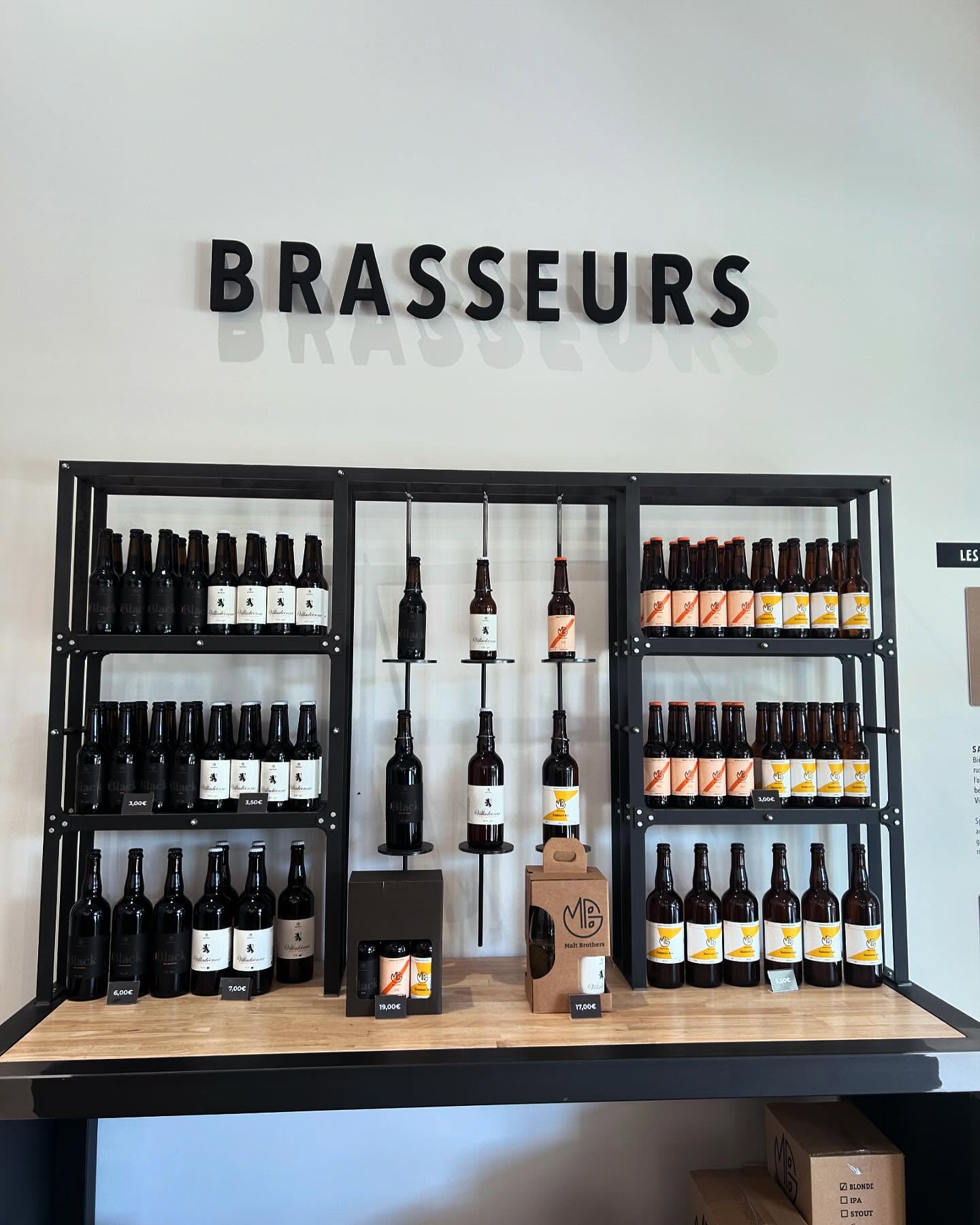 Signalétique intérieure du rayon Brasseurs