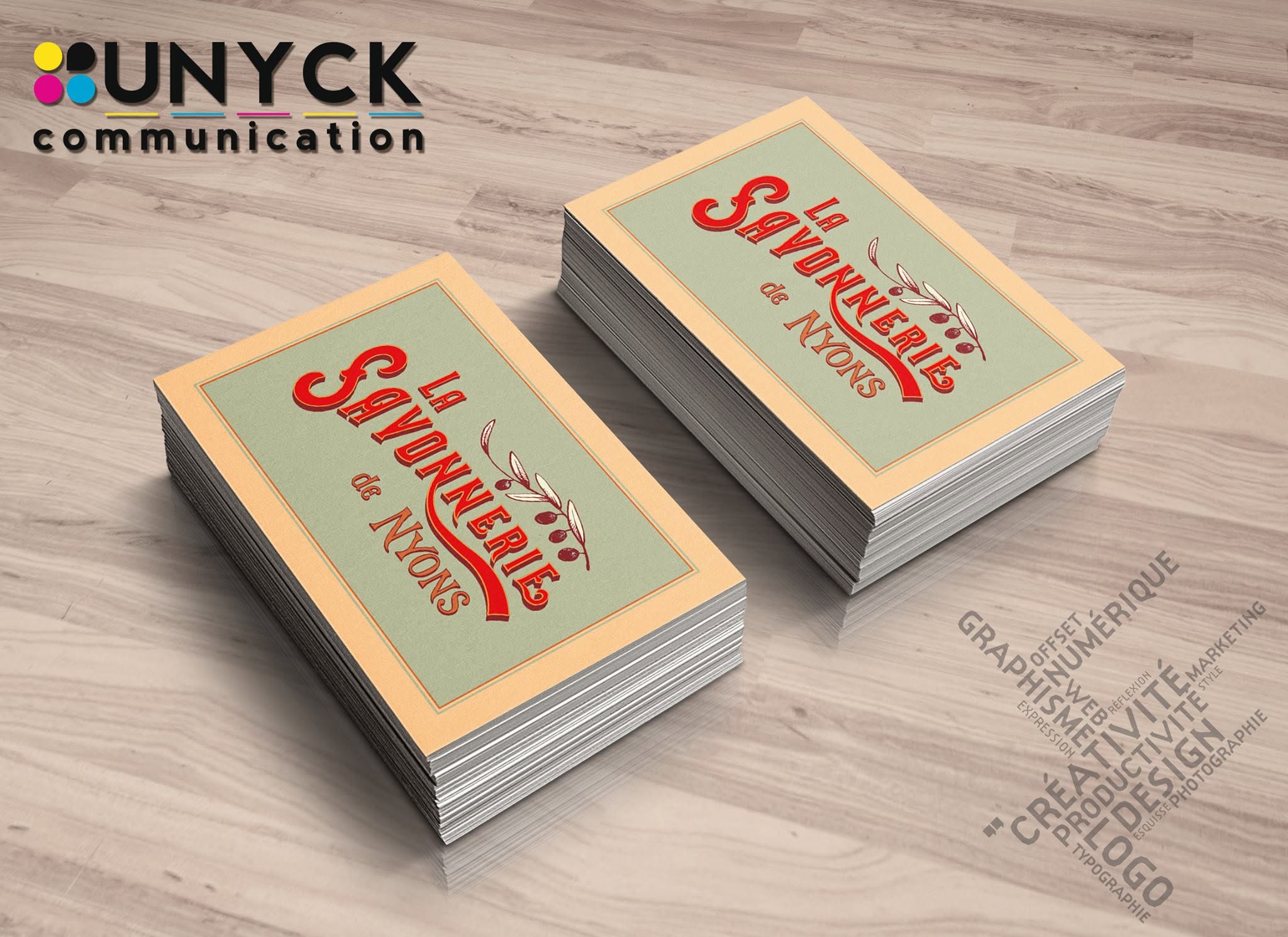 Cartes de visite professionnelles imprimées