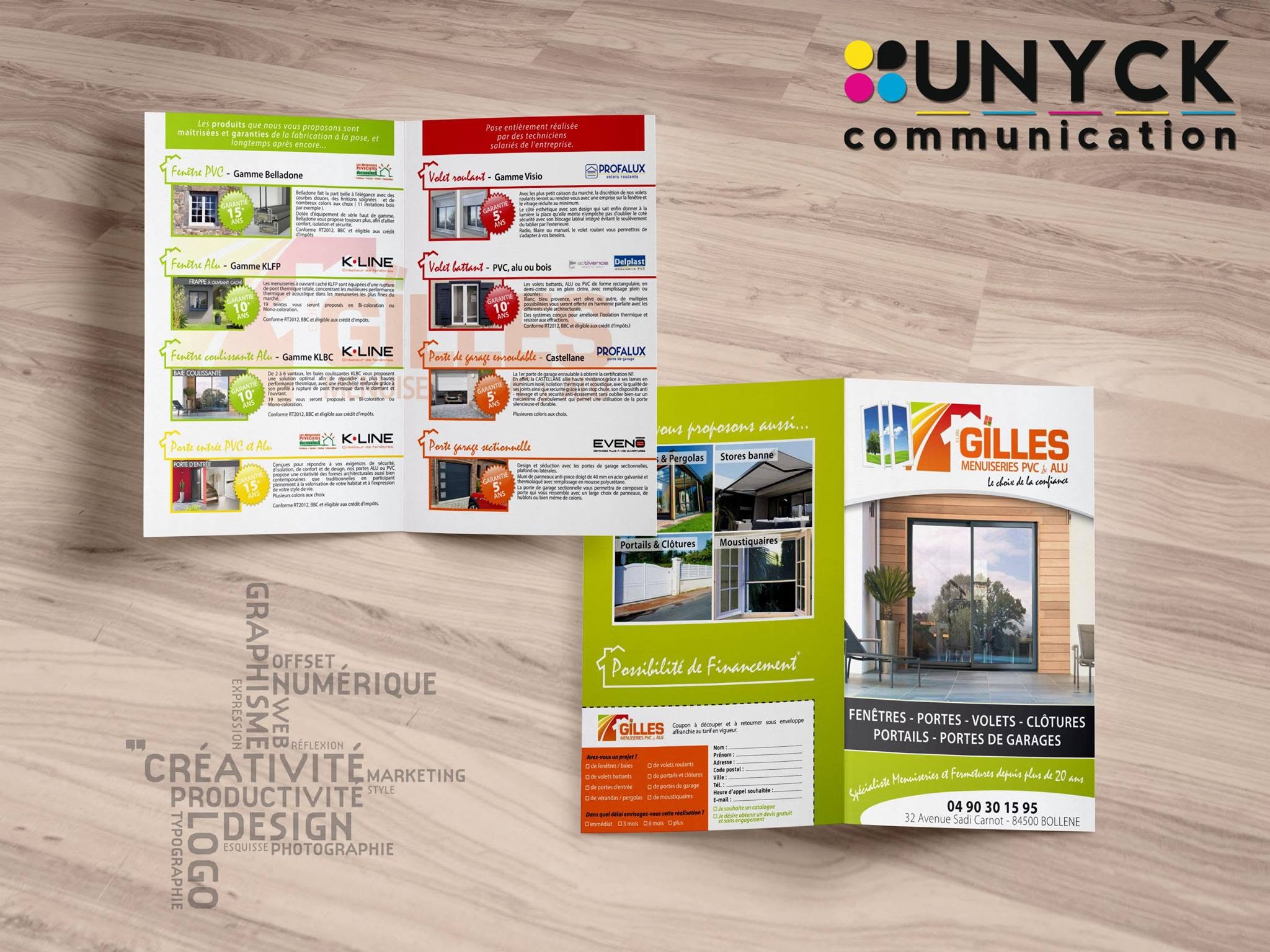 Dépliants et supports commerciaux imprimés
