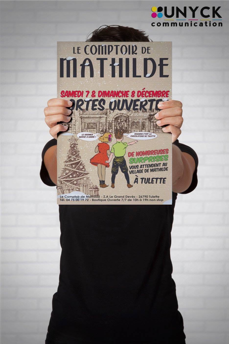 Tee-shirt personnalisé Le Comptoir de Mathilde